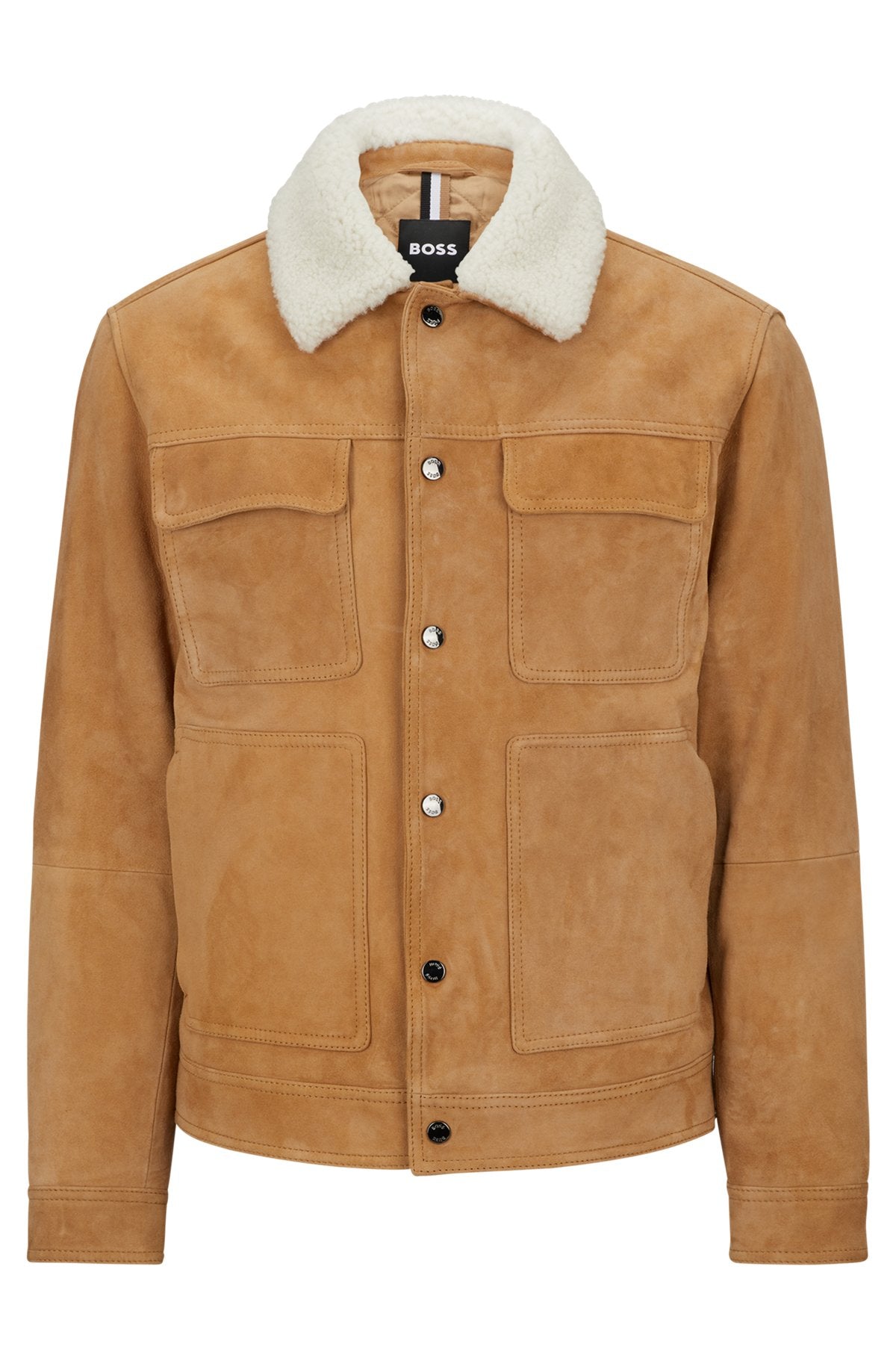 Brown Suede Jacket with Luxe Boa Collar  Valentines Day 褐色のスエードジャケット リュクスボアカラー  バレンタインデー