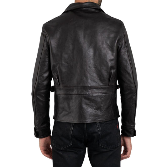 Leather Jacket for Men Handmade Distressed Black Top Field Biker Style real Lamb Skin Leather