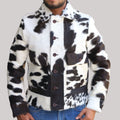 Men's Pony Skin Hair On Cowhide Jacket