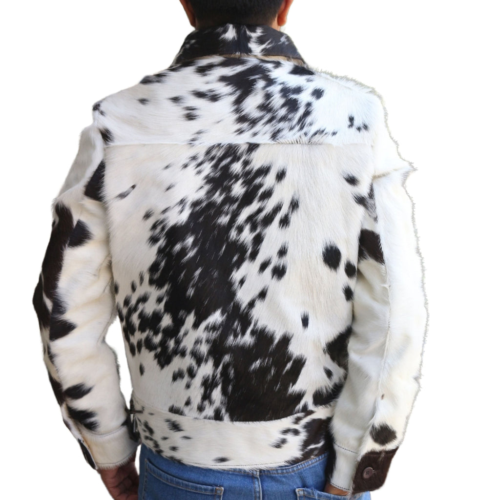 Men's Pony Skin Hair On Cowhide Jacket