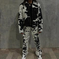 Genuine Cowhide Jacket And Pant Set Pony Skin Jacket