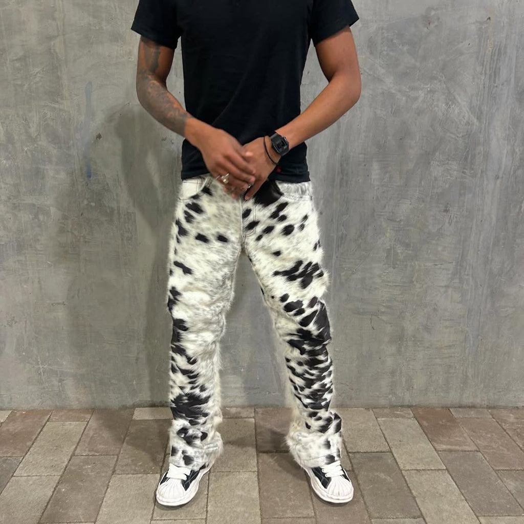 Genuine Cowhide Jacket And Pant Set Pony Skin Jacket