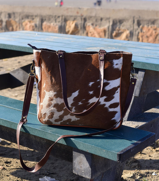Cowhide Crossbody Bag - Genuine Real Leather, Stylish & Versatile Accessory, Perfect Gift for Fashion Lovers