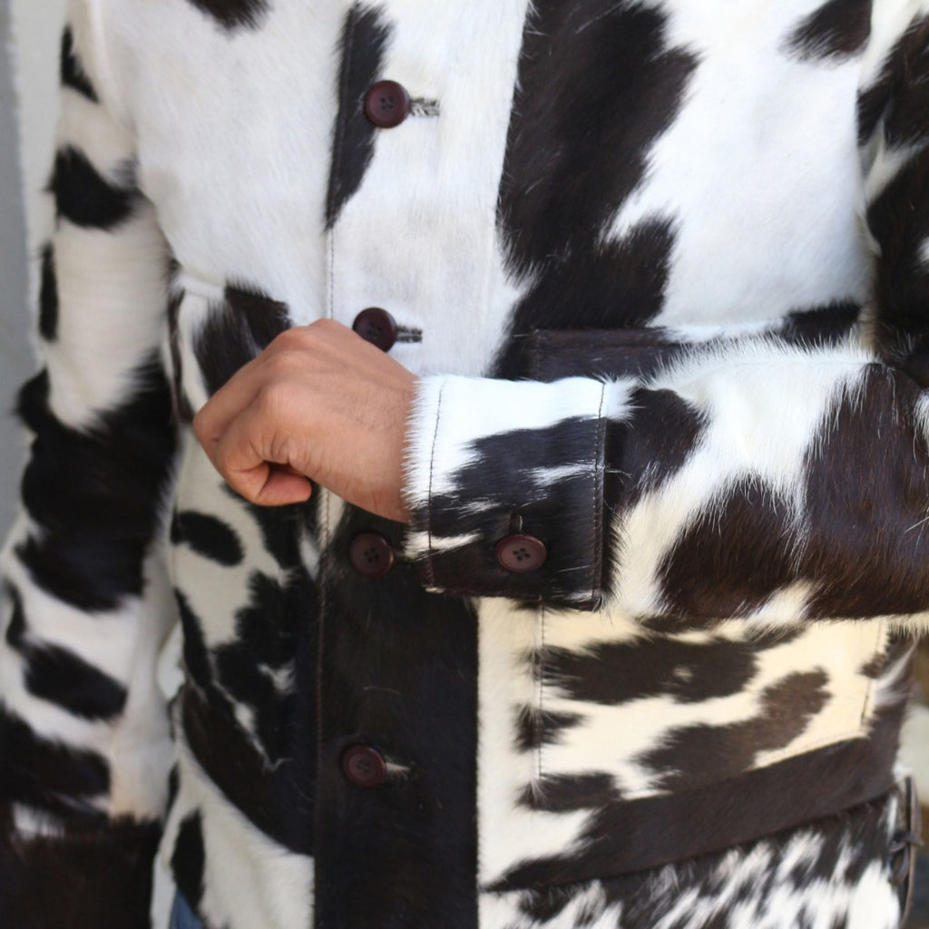 Men's Pony Skin Hair On Cowhide Jacket