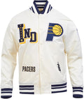 Indiana Pacer NBA Best Of Satin Jacket Midnight Navy