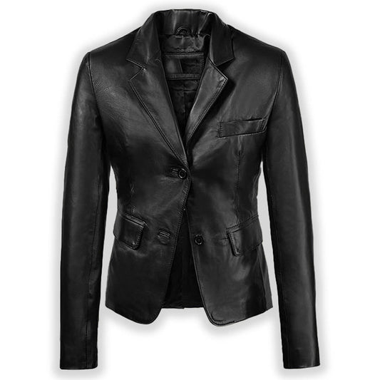 Leather Blazer Cult Men and Women Black Stylish