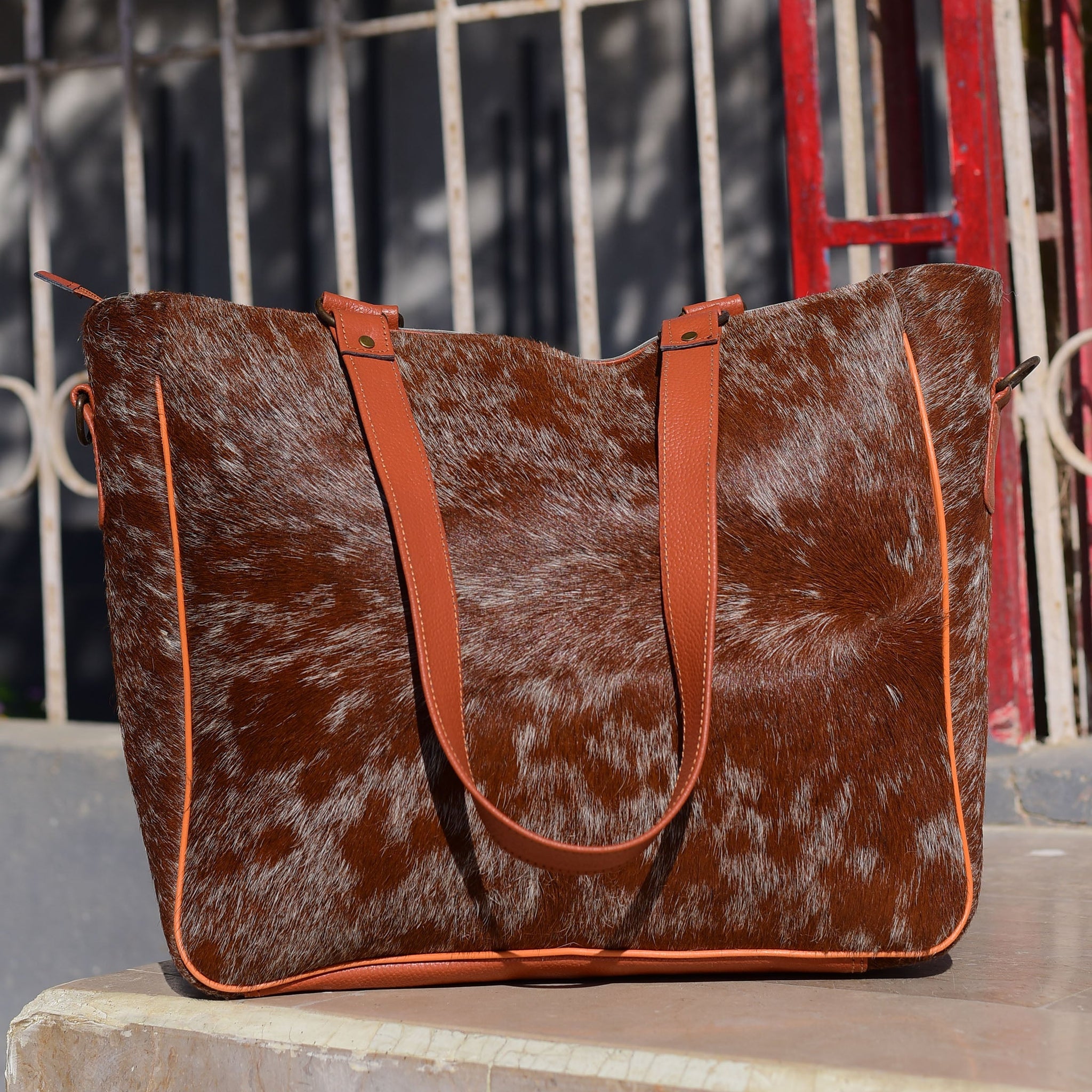 Carry On Bag - Genuine Cowhide Leather Travel Duffle, Durable Weekend Bag, Perfect Gift for Frequent Flyers & Adventurers