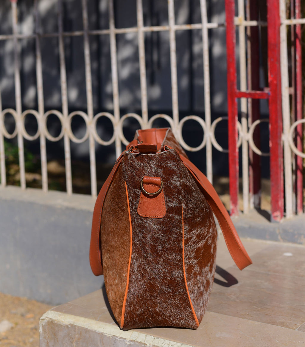 Carry On Bag - Genuine Cowhide Leather Travel Duffle, Durable Weekend Bag, Perfect Gift for Frequent Flyers & Adventurers