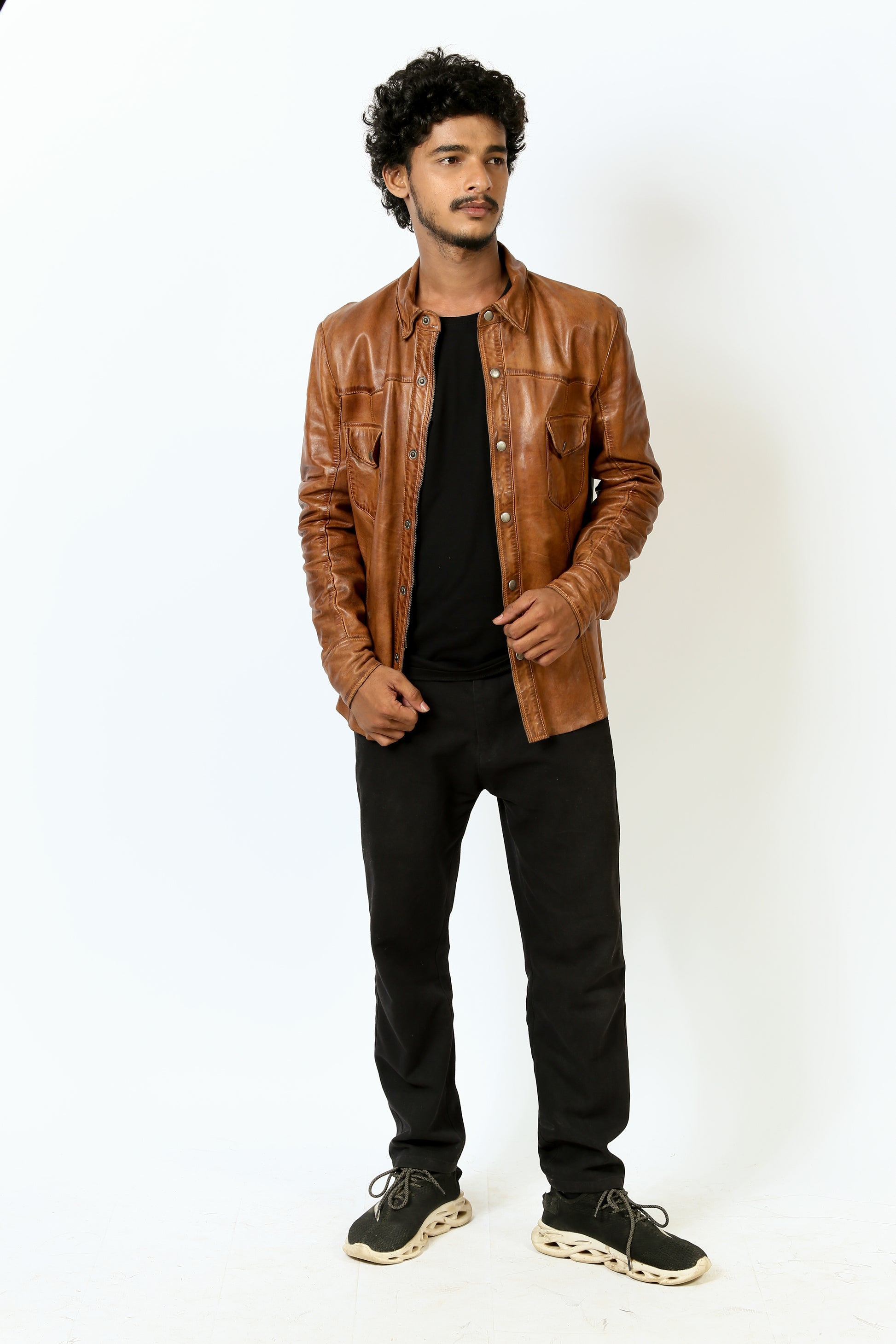 Men's Leather shirt real lambskin Thejacketmakerss