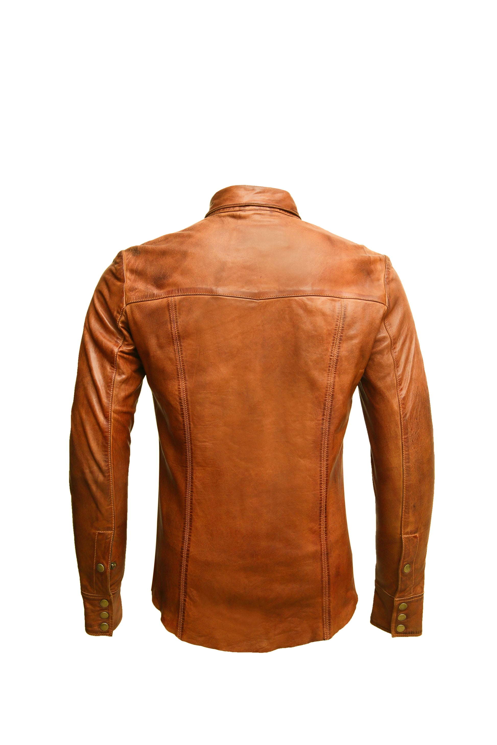 Men's Leather shirt real lambskin Thejacketmakerss