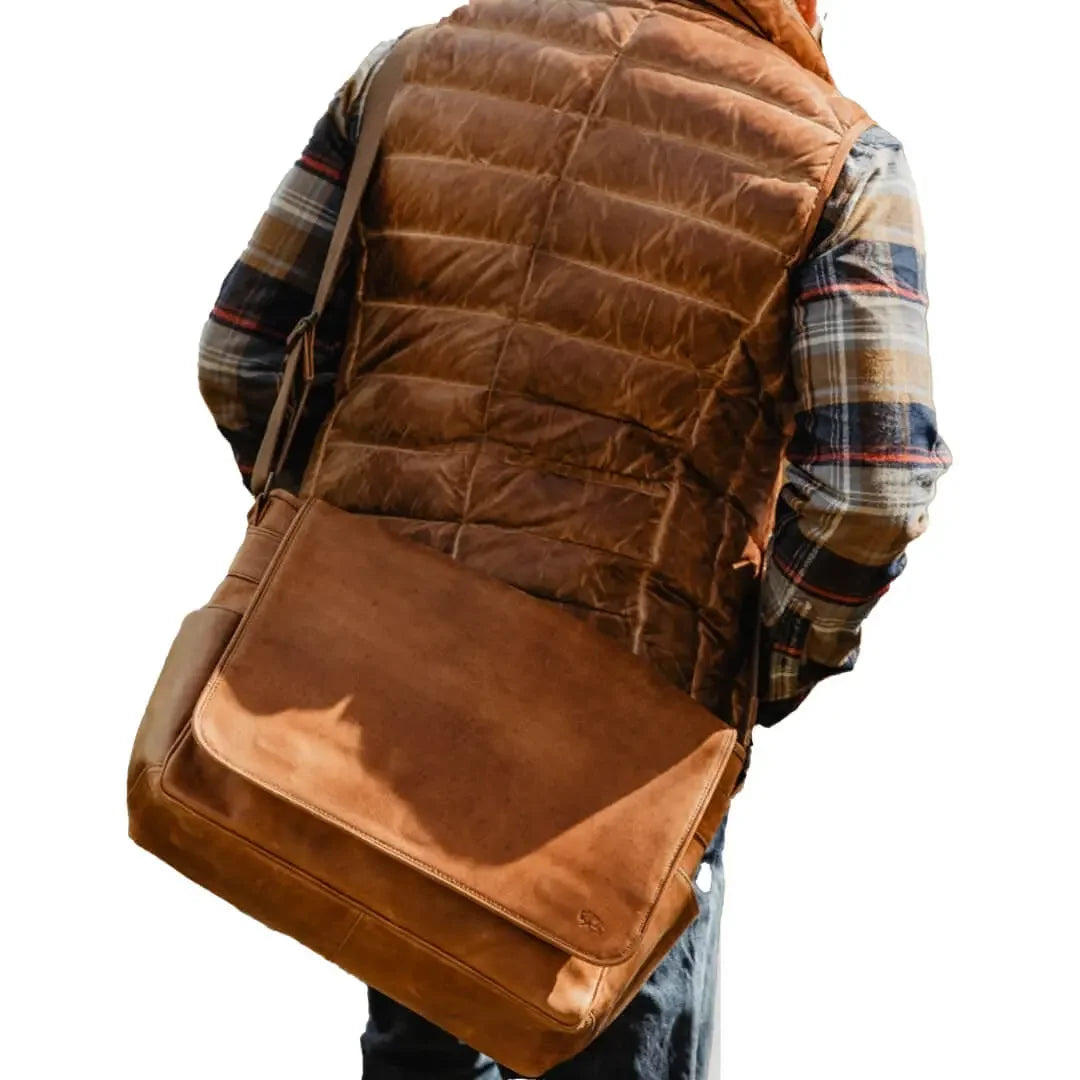 Brown Leather Puffer Vest Sleeveless Styling for Men and Women