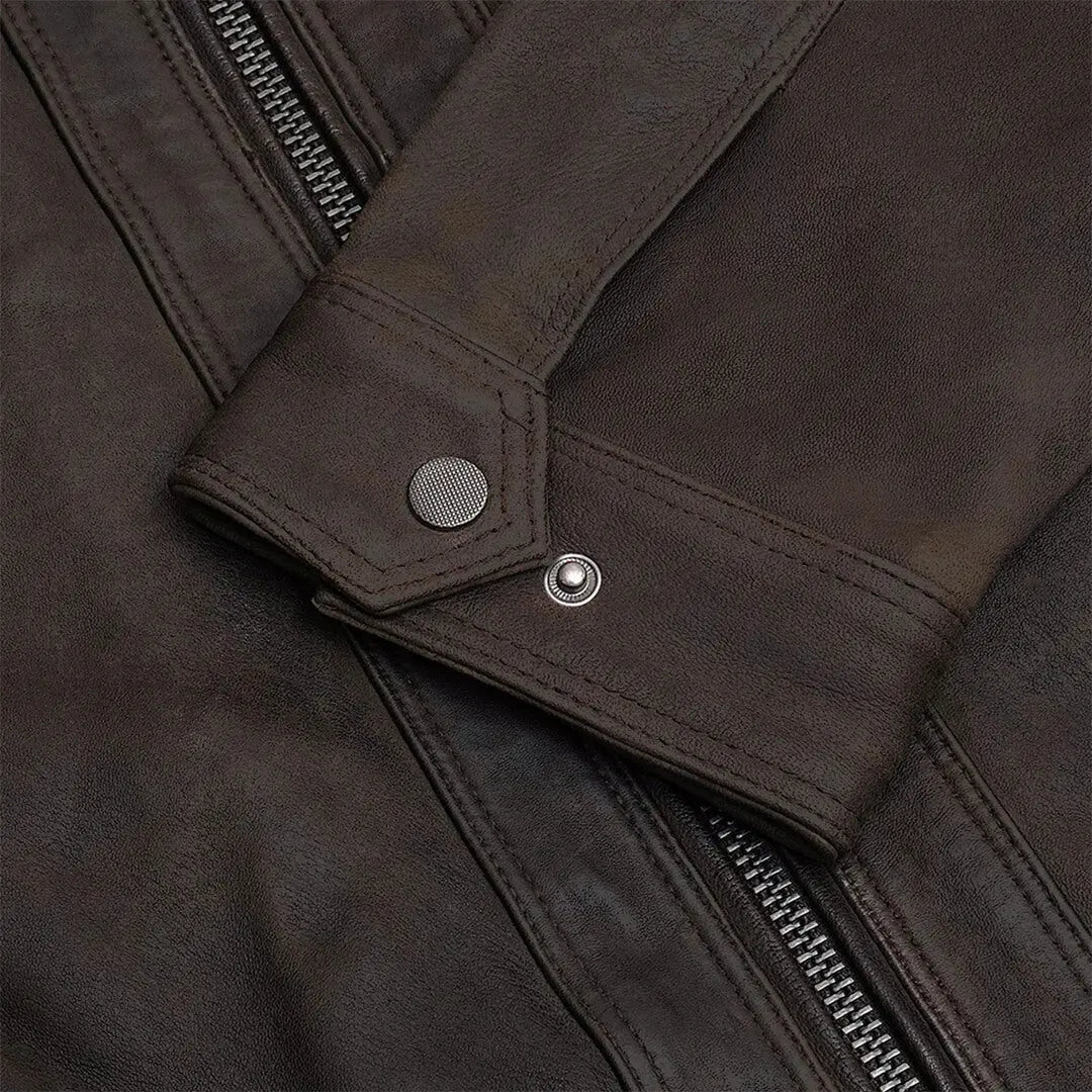 Bryce Classic Black Leather Jacket Timeless Elegance for Men