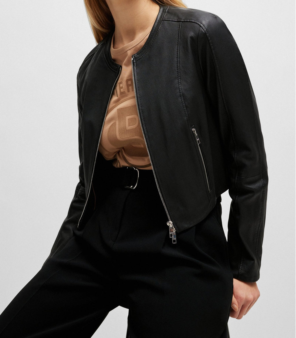 Collarlessleatherjacketslimfit_black