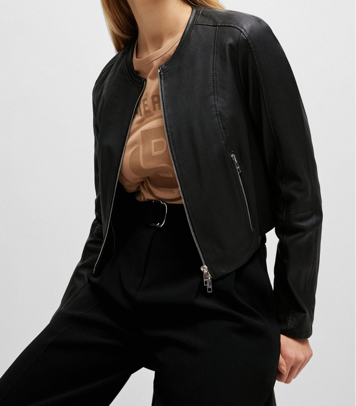 Collarlessleatherjacketslimfit_black