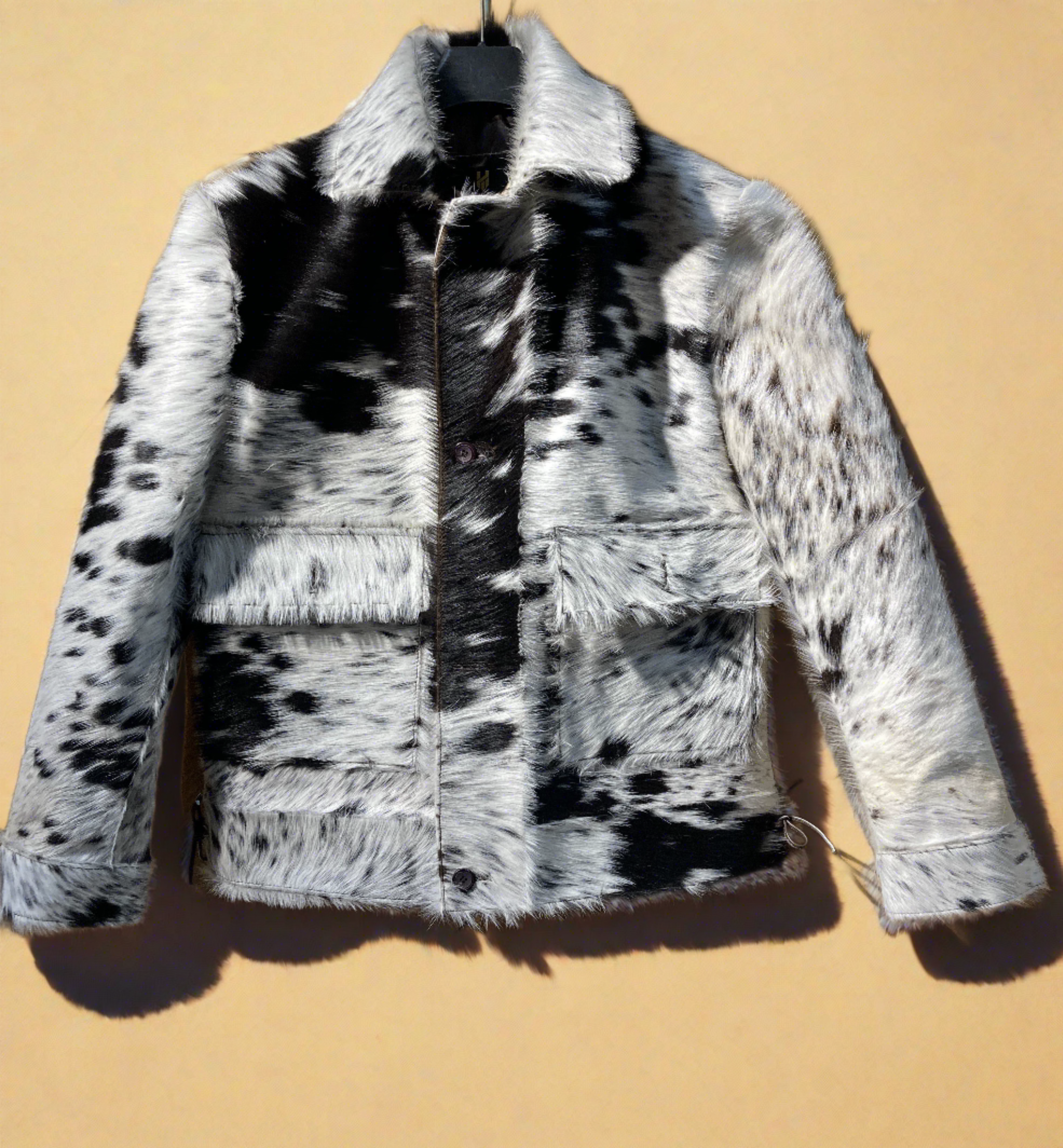 Luxury Men's Pony Skin Leather Cowhide Jacket Thejacketmakerss