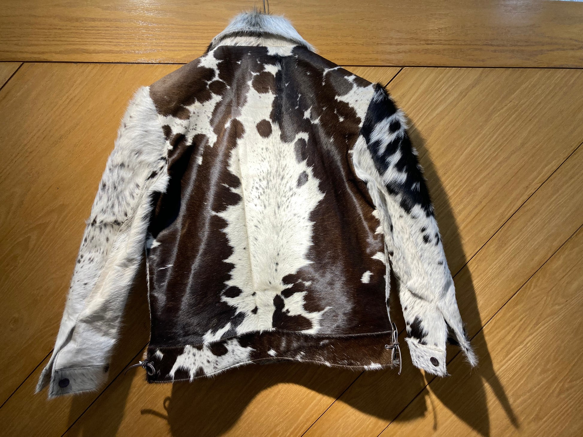Premium men's handcrafted cowhide leather jacket, showcasing durability and classic style for versatile outerwear.