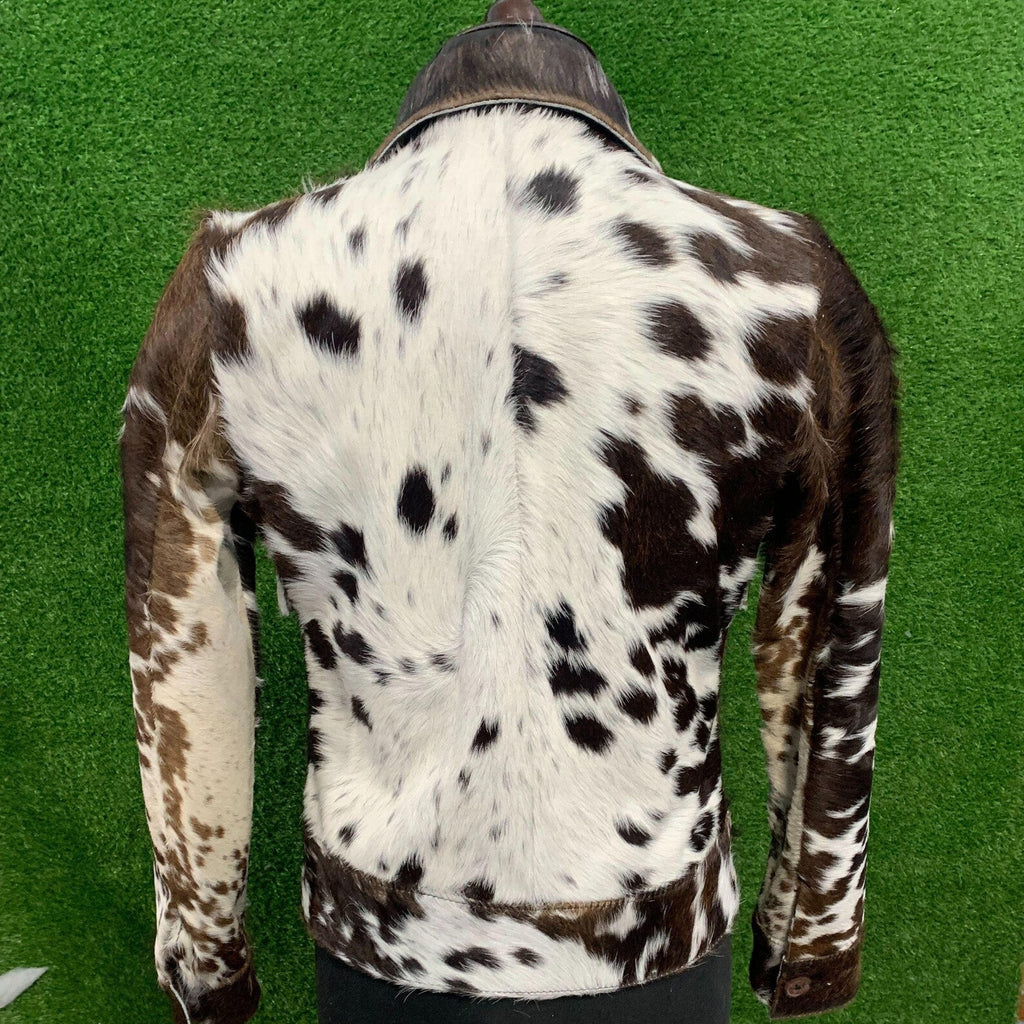 Women's Statement Crop Jacket – Hair-On Cowhide Pony Hair