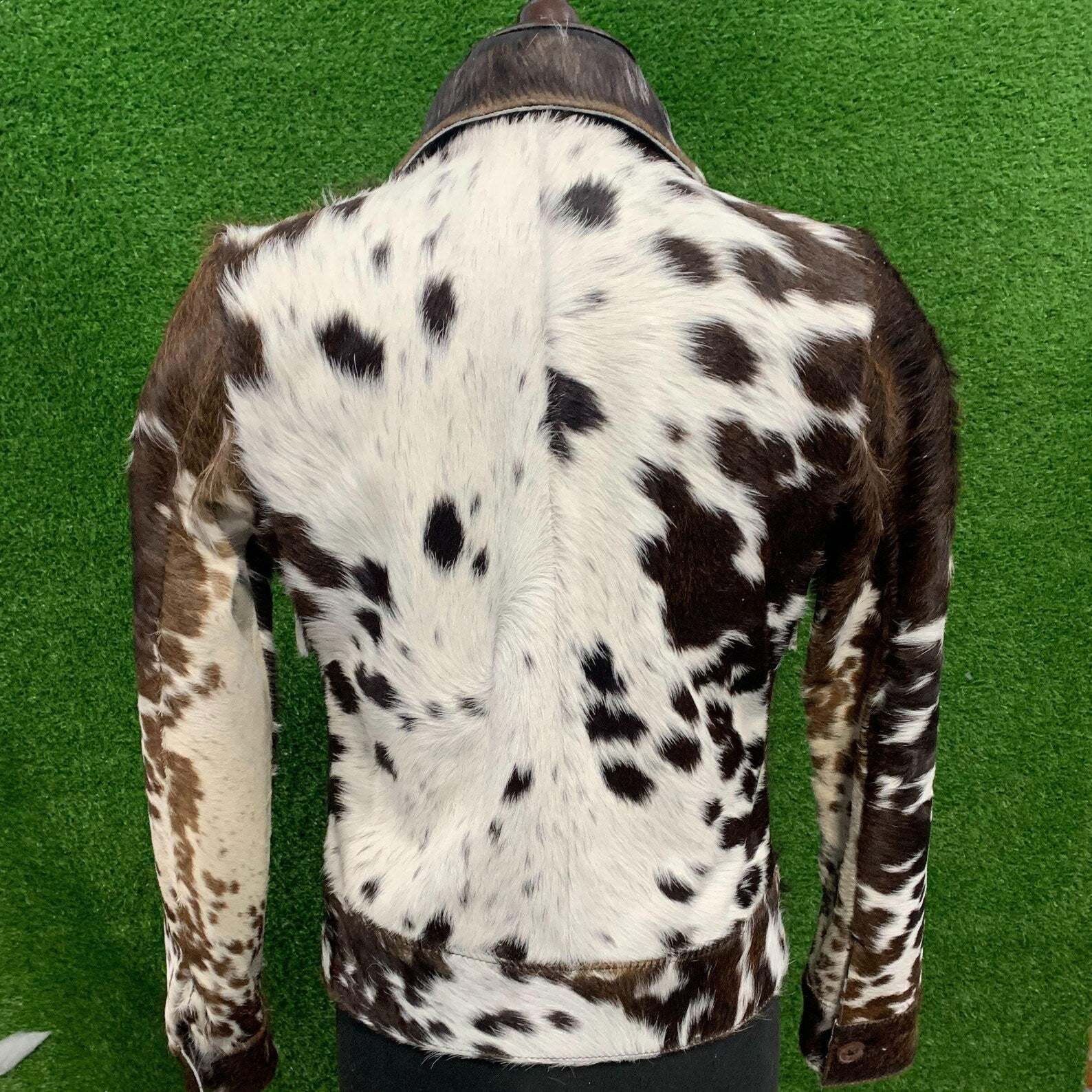 Women's Statement Crop Jacket – Hair-On Cowhide Pony Hair