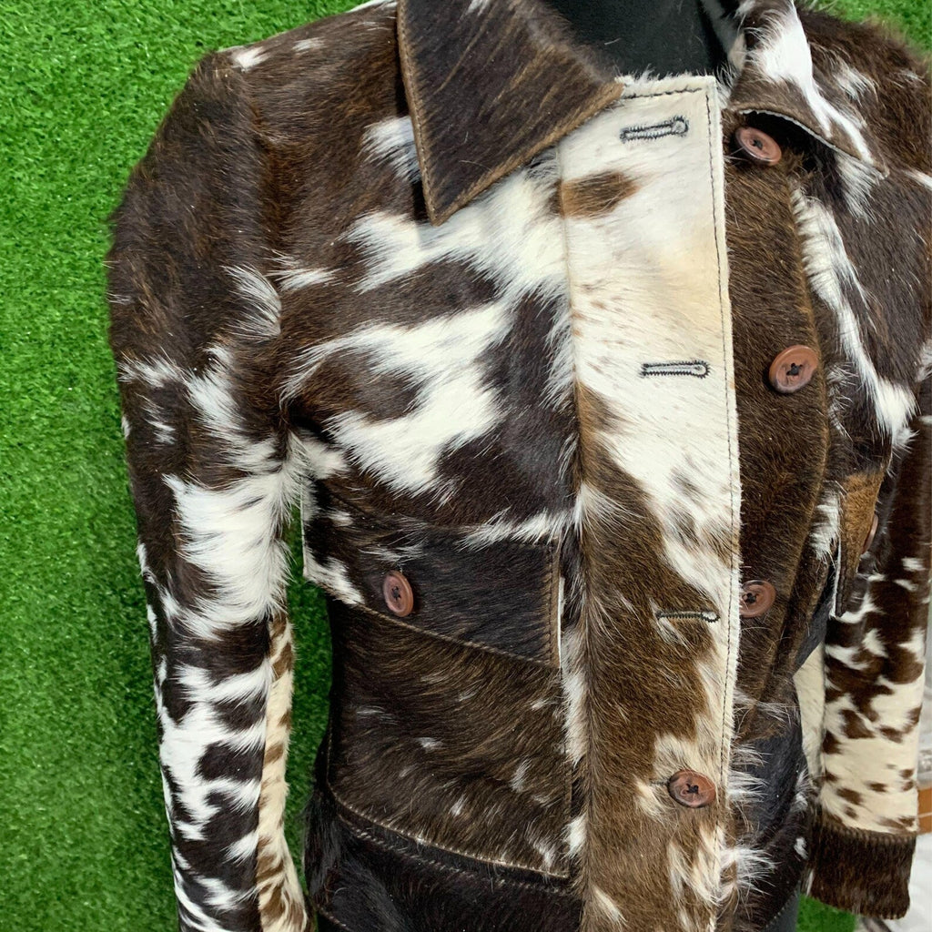 Women's Statement Crop Jacket – Hair-On Cowhide Pony Hair