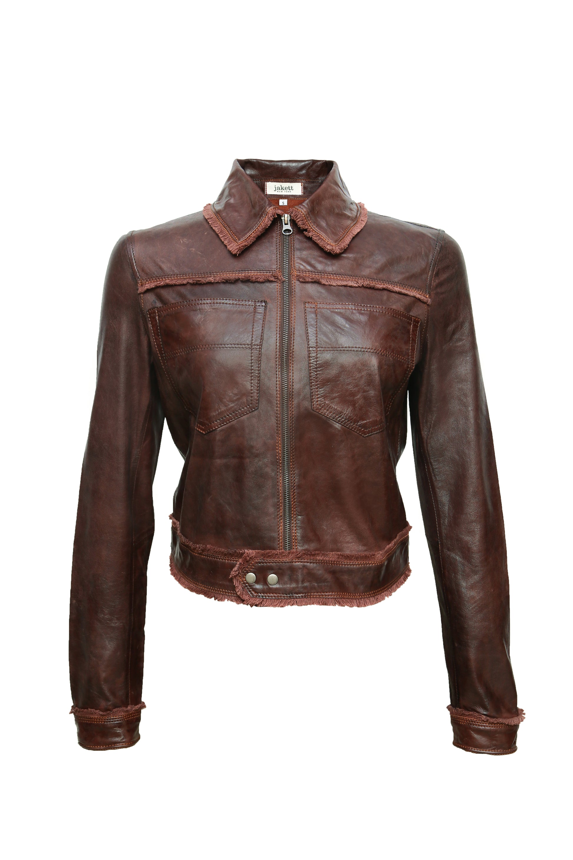 Women's Genuine Black Leather Jacket - Fashionable Valentine's Day Gift