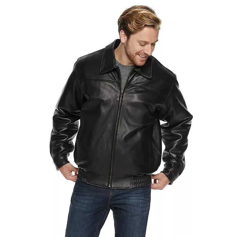 Men’s Vintage Bomber Jacket – Original Lambskin Leather Classic Style | Cowskin Jackets