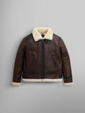 Original Shearling B-3 Bomber Jacket – Genuine Cowhide Leather with Sherpa Lining | Cowskin Jackets