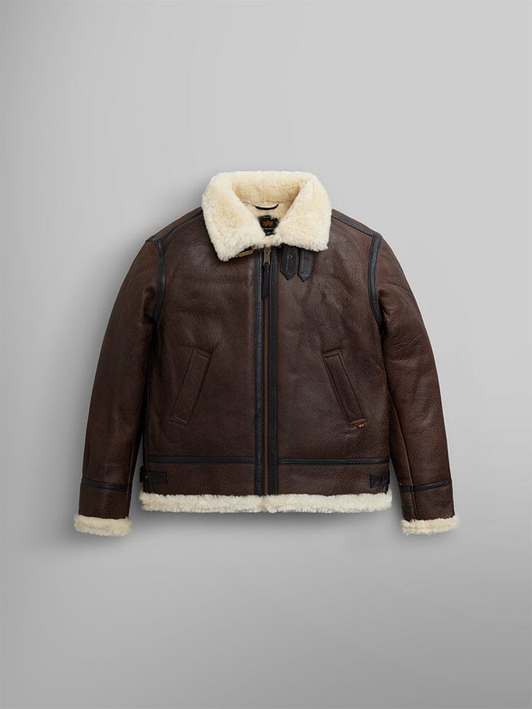 Original Shearling B-3 Bomber Jacket – Genuine Cowhide Leather with Sherpa Lining | Cowskin Jackets
