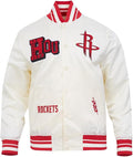 Houston Rockets Mens NBA Best Of Satin Jacket Red