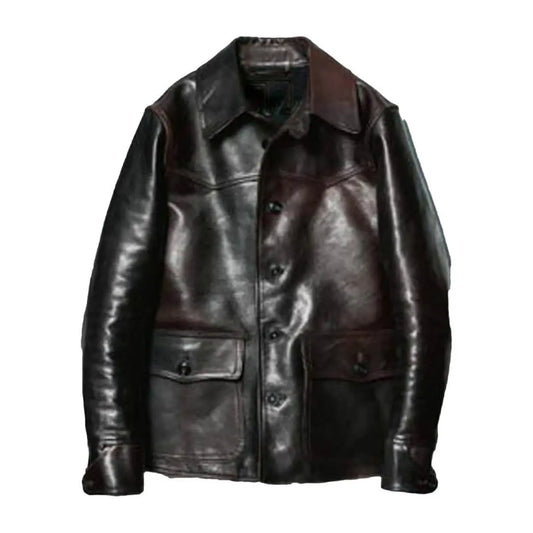 Leather Jacket for Men Handcrafted Black Biker Style