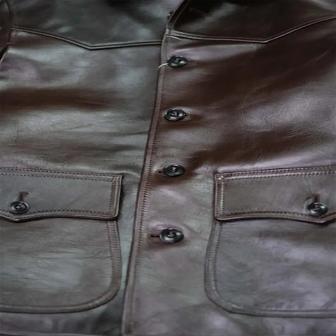 Leather Jacket for Men Handcrafted Black Biker Style