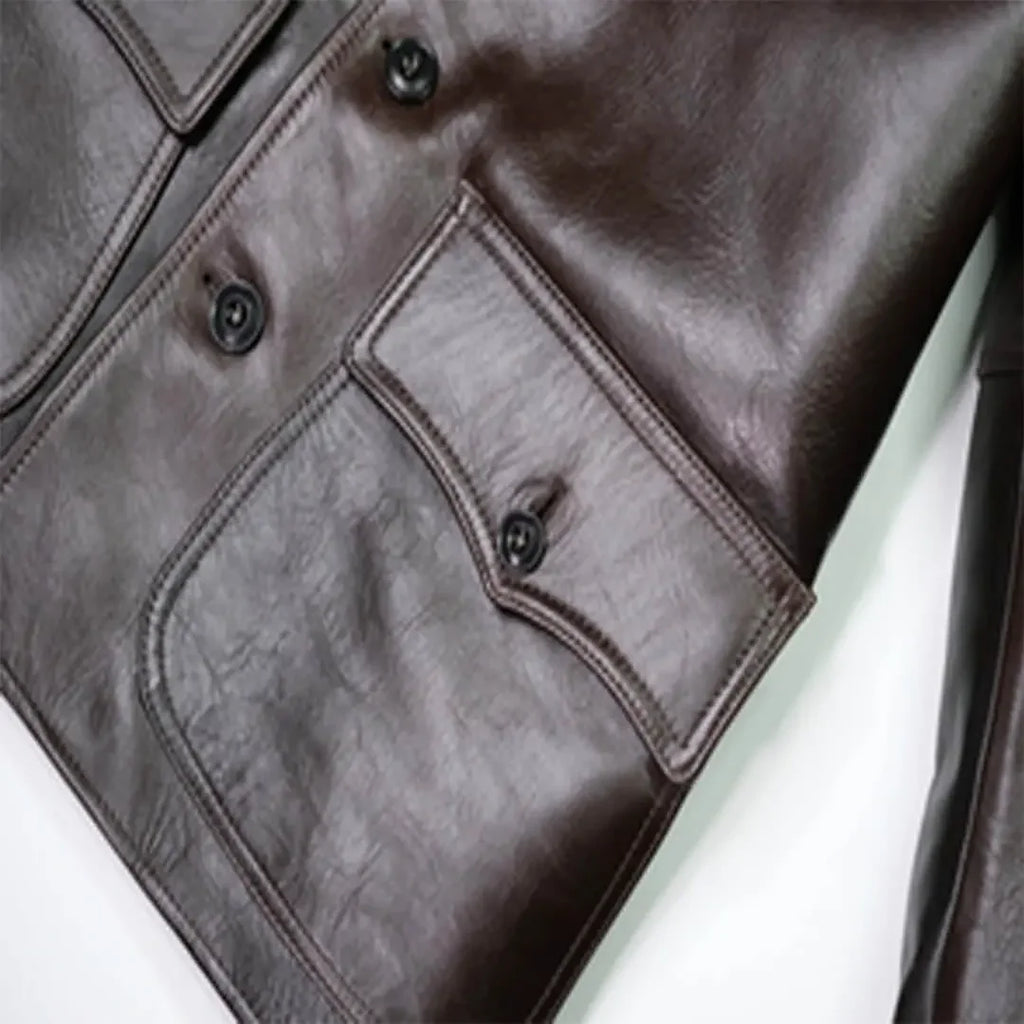 Leather Jacket for Men Handcrafted Black Biker Style
