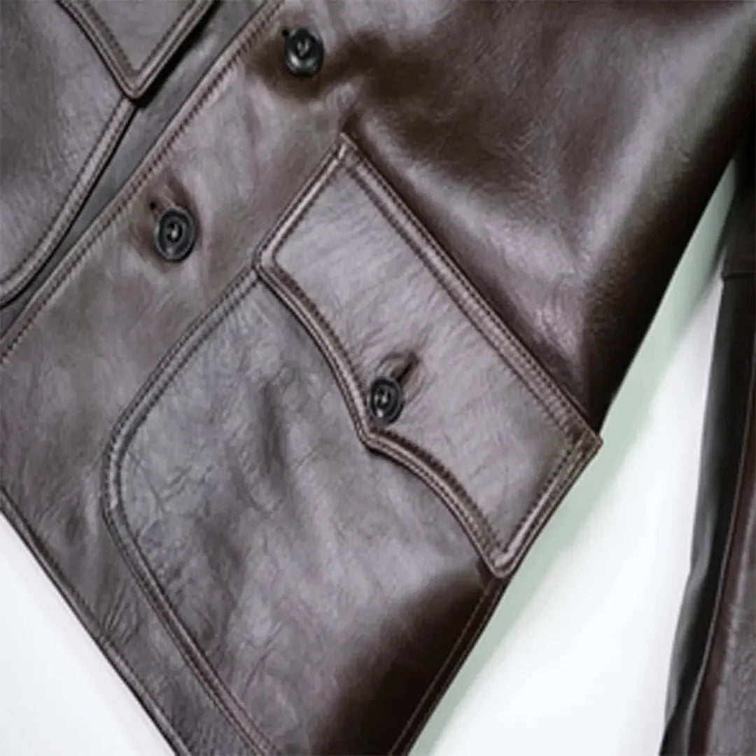 Leather Jacket for Men Handcrafted Black Biker Style