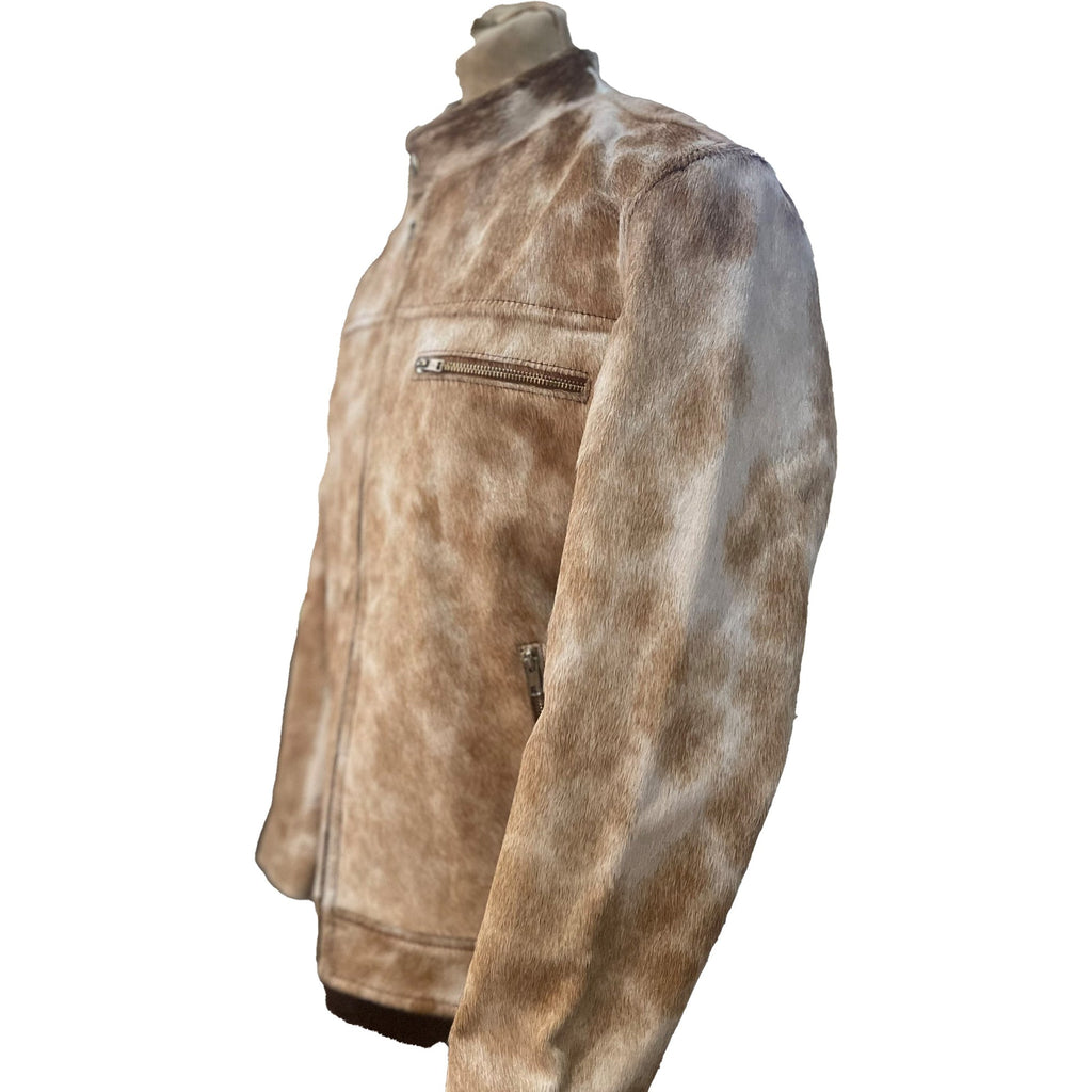 Men's Cow Hide Brown Leather Jacket -Great Gift for Him