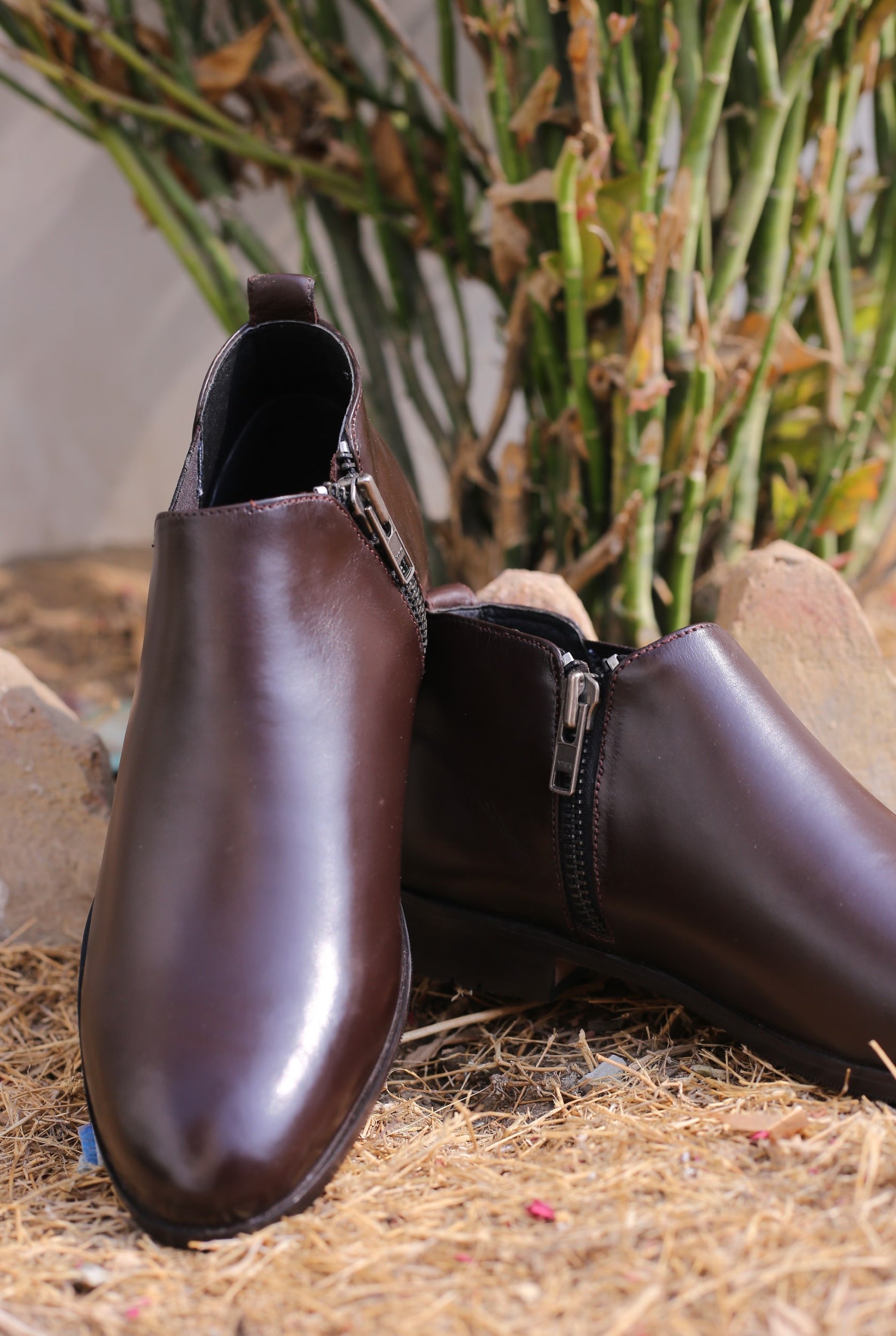 Men's Chelsea Boots, Round Toe Chelsea Boots, Burnished Leather Chelsea Boots, Brogue Chelsea Boots, Pull-On Chelsea Boots, Leather Chelsea Boots, Men's Ankle Boots, Dress Chelsea Boots, Men's brown chelsea boots, Round toe chelsea boots with brogue detailing, Easy slip-on chelsea boots for men, brown chelsea boots, tan chelsea boots