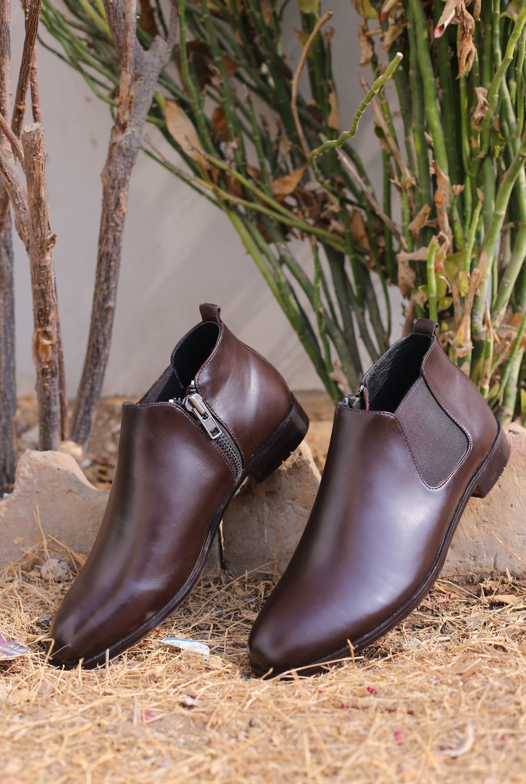 Men's Chelsea Boots, Round Toe Chelsea Boots, Burnished Leather Chelsea Boots, Brogue Chelsea Boots, Pull-On Chelsea Boots, Leather Chelsea Boots, Men's Ankle Boots, Dress Chelsea Boots, Men's brown chelsea boots, Round toe chelsea boots with brogue detailing, Easy slip-on chelsea boots for men, brown chelsea boots, tan chelsea boots