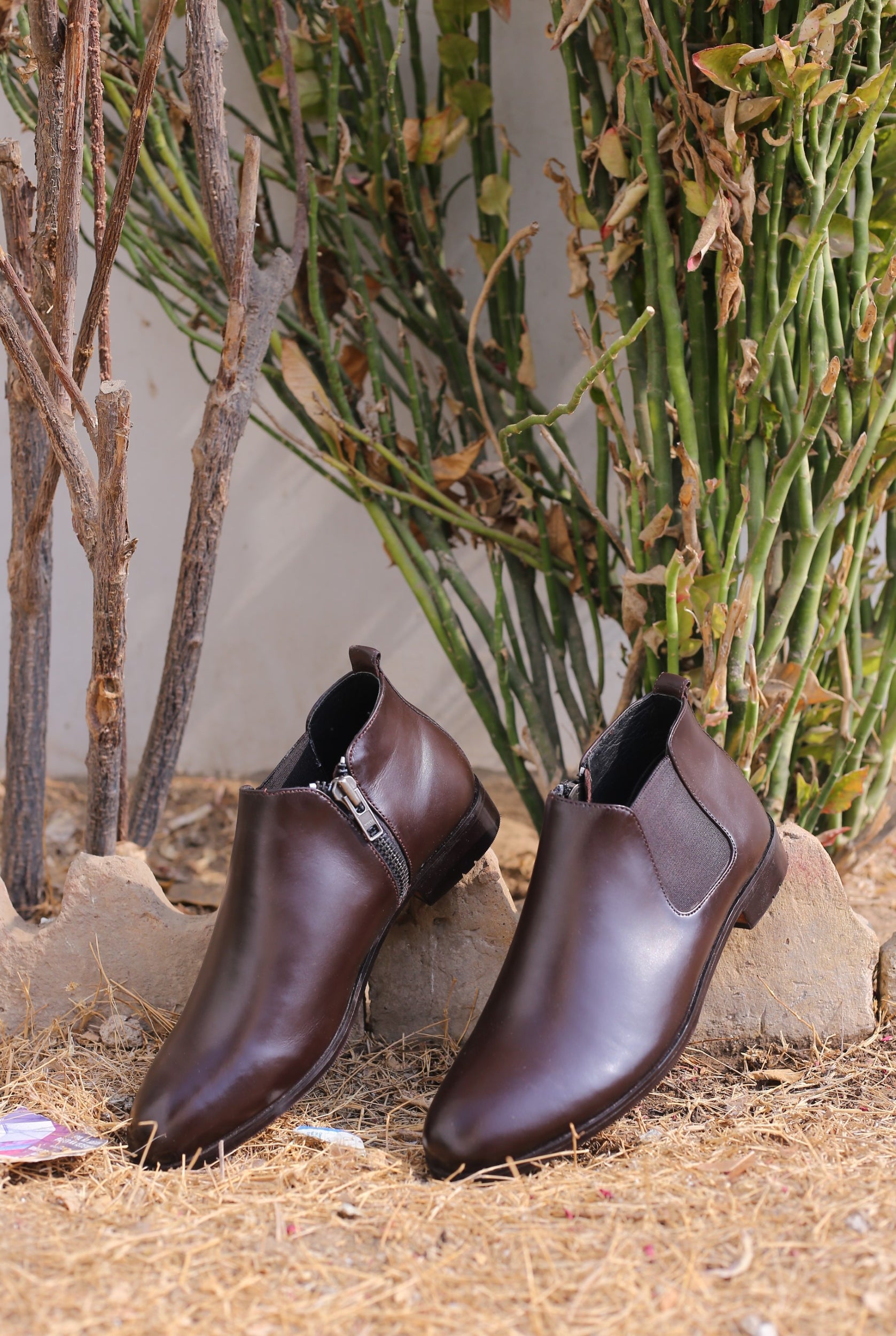 Men's Chelsea Boots, Round Toe Chelsea Boots, Burnished Leather Chelsea Boots, Brogue Chelsea Boots, Pull-On Chelsea Boots, Leather Chelsea Boots, Men's Ankle Boots, Dress Chelsea Boots, Men's brown chelsea boots, Round toe chelsea boots with brogue detailing, Easy slip-on chelsea boots for men, brown chelsea boots, tan chelsea boots