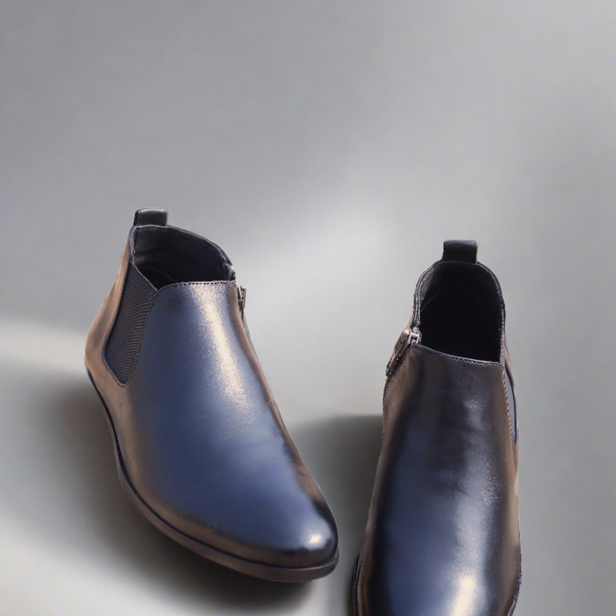 Men's Chelsea Boots, Round Toe Chelsea Boots, Burnished Leather Chelsea Boots, Brogue Chelsea Boots, Pull-On Chelsea Boots, Leather Chelsea Boots, Men's Ankle Boots, Dress Chelsea Boots, Men's brown chelsea boots, Round toe chelsea boots with brogue detailing, Easy slip-on chelsea boots for men,