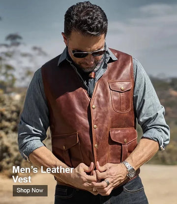 Men's Leather Vests – Stylish & Durable Sleeveless Jackets | Jacket Makers USA & UK