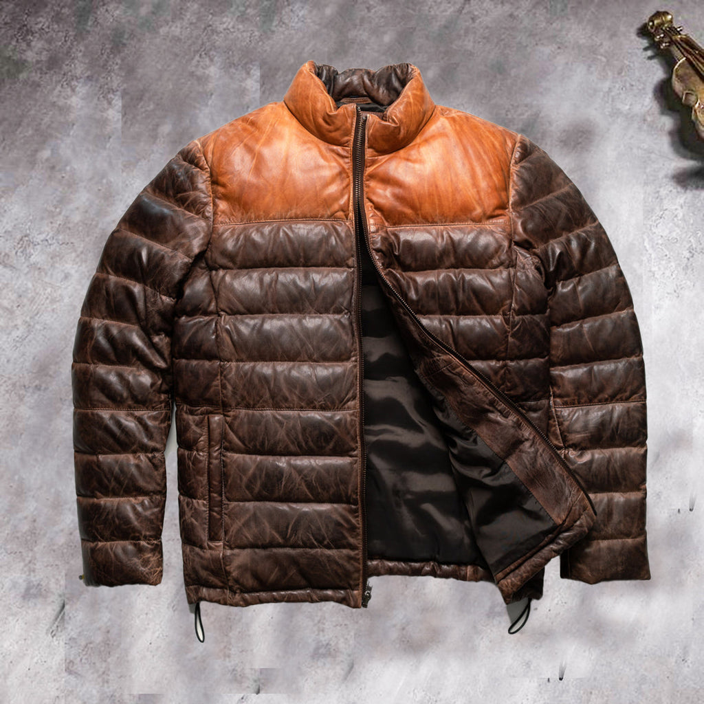 Men's Puffer Jacket - Warm Winter Coat
