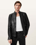 Jet Black Cora Style with Snap Collar | Original Leather Jacket –  Cowskin Jackets