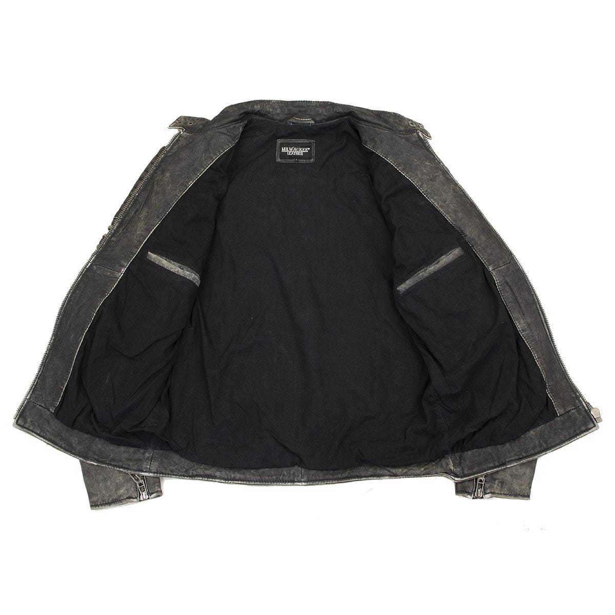 Men's Brown Distressed Leather Café Racer Jacket