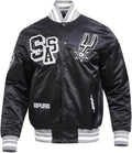San Antonio Spurs Mens NBA Best Of Satin Jacket Black
