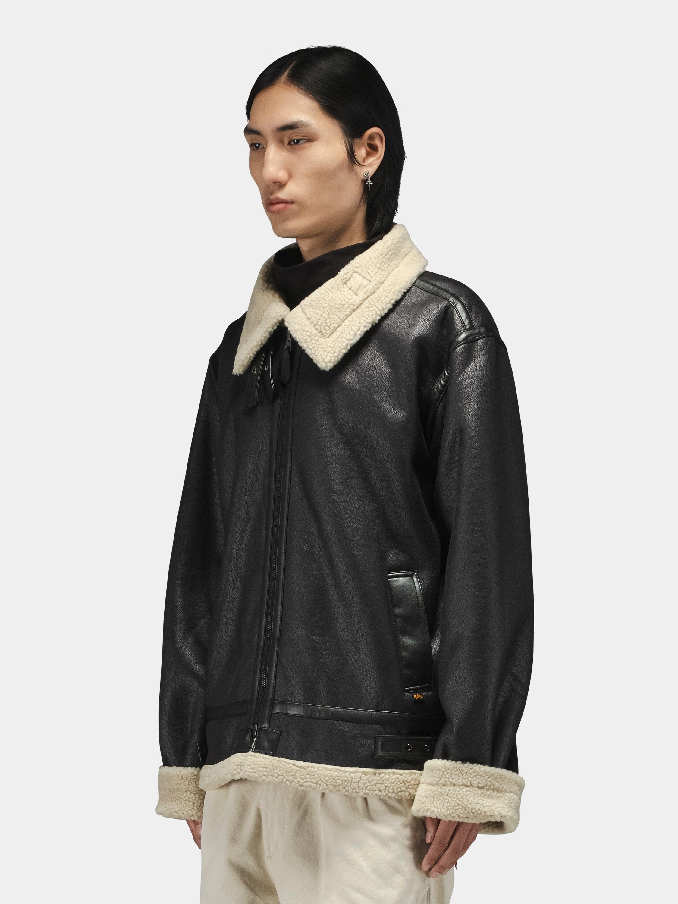 Original B-3 Shearling Aviator Jacket – Genuine Cowhide Leather with Mouton Wool Lining | Cowskin Jackets