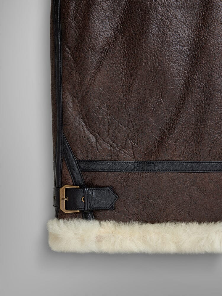 Original Shearling B-3 Bomber Jacket – Genuine Cowhide Leather with Sherpa Lining | Cowskin Jackets