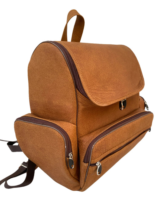 Premium Full Grain Leather Backpack: Classic Style & Durability