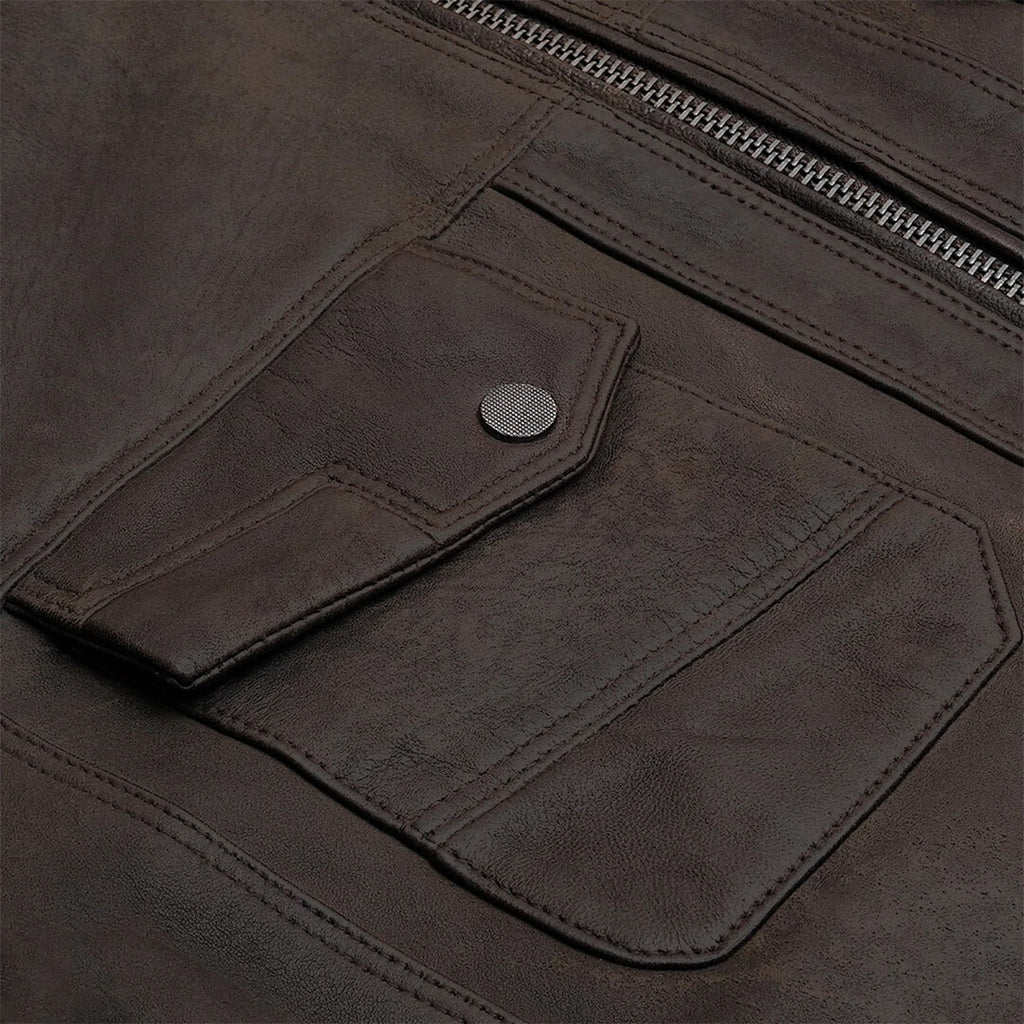 Elegant handcrafted olive green leather bomber jacket, an ideal birthday gift for the fashion-forward individual.