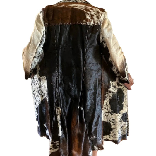 Leather Long Coat Genuine Cow Hide Stylish Outerwear