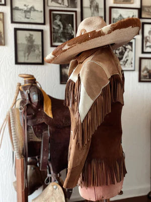 Cowboy hair on pony skin jacket for men's Thejacketmakerss