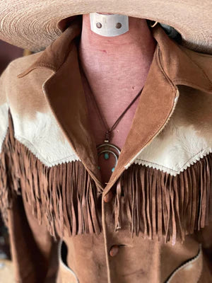Cowboy hair on pony skin jacket for men's Thejacketmakerss
