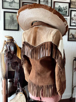 Cowboy hair on pony skin jacket for men's Thejacketmakerss